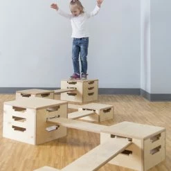 Everlast Climbing Wooden Balance Set -schoolspecialty store 2020767 D ecommfullsize