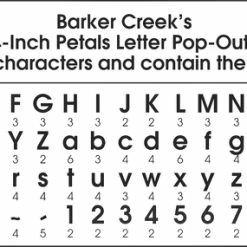 Barker Creek Letter Pop-Outs, 4 Inch, Kai Ola, Set Of 255 -schoolspecialty store 2020909 D ecommfullsize 8