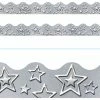 TREND Enterprises, Inc. Trend Enterprises I Luv Metal Decorative Border, Silver Stars, 39 Feet -schoolspecialty store 2021411 A ecommfullsize
