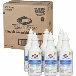 Clorox Healthcare Bleach Germicidal Cleaner, 1 Quart Bottles, Case Of 6