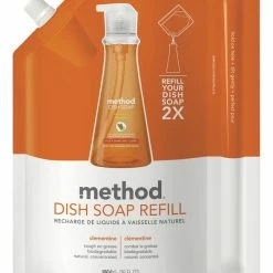 Method Dish Soap Refill, 36 Ounces, Clementine Scent, Case Of 6