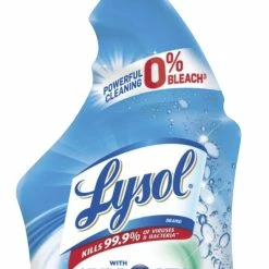 Lysol Bathroom Cleaner With Hydrogen Peroxide, 22 Ounces, Cool Spring Breeze, Case Of 12