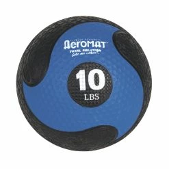 Aeromat Deluxe Medicine Ball, 10 Pounds, Black And Blue