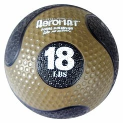 Aeromat Deluxe Medicine Ball, 18 Pounds, Black And Copper