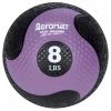 Aeromat Deluxe Medicine Ball, 8 Pounds, Black And Purple