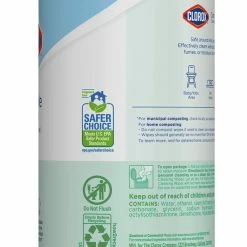 Clorox Free & Clear Compostable Cleaning Wipes, 75 Count -schoolspecialty store 2050056 B ecommfullsize