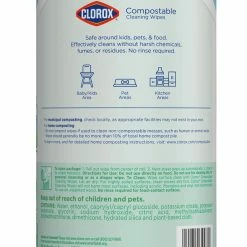 Clorox Free & Clear Compostable Cleaning Wipes, 75 Count -schoolspecialty store 2050056 C ecommfullsize