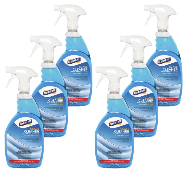 Genuine Joe Glass Cleaner, Ammonia-Free, Case Of 6 3 Genuine Joe Glass Cleaner, Ammonia-Free, Case Of 6