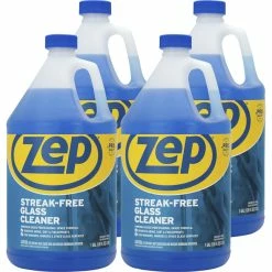 Zep Streak-free Glass Cleaner, 128 Fluid Ounces, Blue, Case Of 4