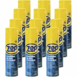 Zep Foaming Glass Cleaner, 19 Fluid Ounces, Black, Carton Of 12