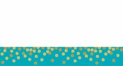 Teacher Created Resources Teal Confetti Magnetic Border Trim