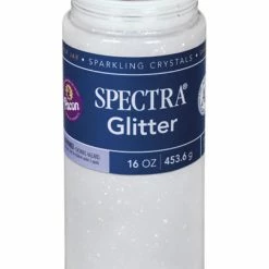 Spectra Non-Toxic Glitter Crystal, 1 Lb Jar, Clear