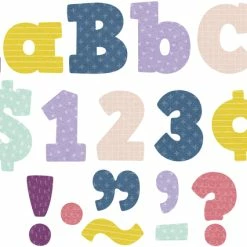 Teacher Created Resources Block Letters, Happy Day Design, 4 Inches