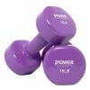 Power Systems Power System Deluxe Vinyl Dumbbells, 15 Pounds, Purple, Pair -schoolspecialty store 2093207 A ecommfullsize