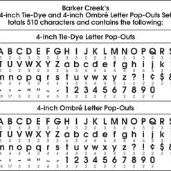 Barker Creek Pop-Out Letters Tie-Dye And Ombre, Set Of 2 -schoolspecialty store 2099127 D ecommfullsize