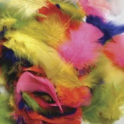 Creativity Street Plumage Feathers, 2-5 Inches, Bright Colors, 1/2 Oz Bag -schoolspecialty store 214812 A ecommfullsize