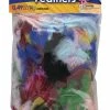 Creativity Street Plumage Feathers, 2-5 Inches, Bright Colors, 1/2 Oz Bag -schoolspecialty store 214812 ecommfullsize