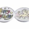 Neil Enterprises Snapins Acrylic Snap Together Round Children Craft Button, 3 In, Pack Of 12