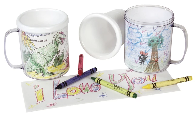 Snapins Plastic Snap Together Custom Craft Mug, 11 Oz, White/Clear, Pack Of 12 4 Snapins Plastic Snap Together Custom Craft Mug, 11 Oz, White/Clear, Pack Of 12 - Image 2