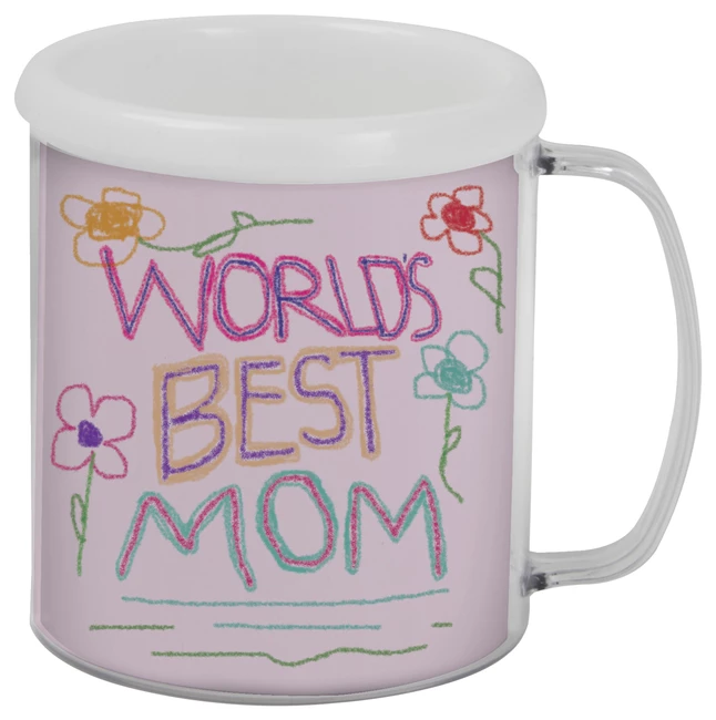 Snapins Plastic Snap Together Custom Craft Mug, 11 Oz, White/Clear, Pack Of 12 3 Snapins Plastic Snap Together Custom Craft Mug, 11 Oz, White/Clear, Pack Of 12