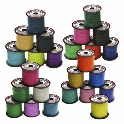 Pepperell Braiding Vinyl Flat Lacing Set, 3/32 Inch X 100 Yards, Colors May Vary, Set Of 25