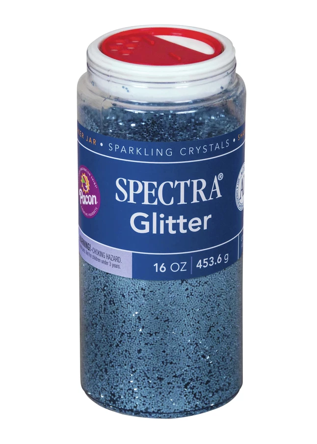 Spectra Non-Toxic Glitter Crystal, 1 Lb Jar, Sky Blue 3 Spectra Non-Toxic Glitter Crystal, 1 Lb Jar, Sky Blue