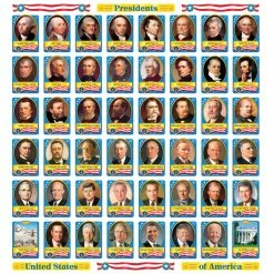 TREND Enterprises, Inc. Trend Enterprises Presidents Of The United State Design Bulletin Board Set, 52 Pieces -schoolspecialty store 327289 C ecommfullsize