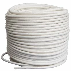Pepperell Braiding Coiling Cord, 1/4 Inch X 180 Foot Roll, White