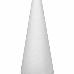 FloraCraft Styrofoam Cone, 6 X 3 Inches, White