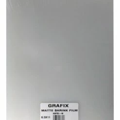Grafix Shrink Film, 8-1/2 X 11 Inches, Matte, Pack Of 50