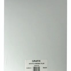 Grafix Shrink Film, 8-1/2 X 11 Inches, White, Pack Of 50