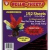 Hygloss Acid-Free Moisture Proof Cellophane Sheet, 8-1/2 X 11 Inches, Assorted Colors, 192 Sheets