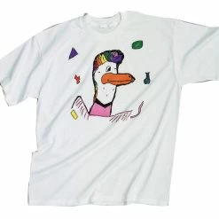 Gildan Heavyweight Cotton-Blend T-Shirt, Crew Neck, Small, White