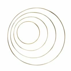 Pepperell Braiding Brass Ring, 4 In Dia