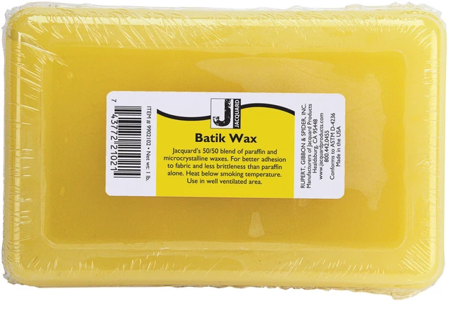 Jacquard Sax Batik Wax, Yellow, 1 Lb Block 3 Jacquard Sax Batik Wax, Yellow, 1 Lb Block