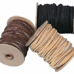 ReaLeather Silver Creek Leather Suede Lacing, 1/8 In X 25 Yd, Brown -schoolspecialty store 435335 ecommfullsize