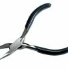 *Non-Branded Smooth Jaw Miniature Long Nose Plier With Rubber Coated Handle, Satin