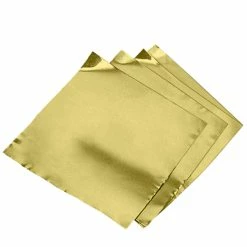St Louis Crafts Pre-Cut Aluminum Decorator Foil, 5 X 5 In, 38 Ga, Gold, Pack Of 12