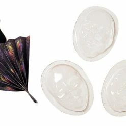 Roylco Plastic Make-A-Mask Multi-Ethnic Mask Forms, Clear, Set Of 10